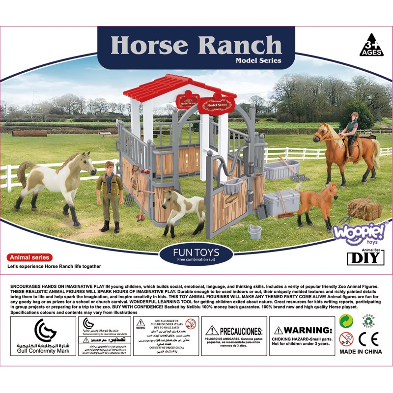 WOOPIE Farma - Stajňa so Záhradou a Figúrkami 18 Dielov