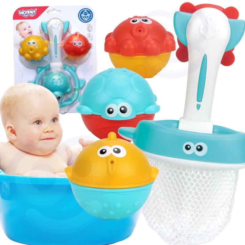 WOOPIE BABY Sada Hračiek na Kúpanie - Chytanie Rybičiek