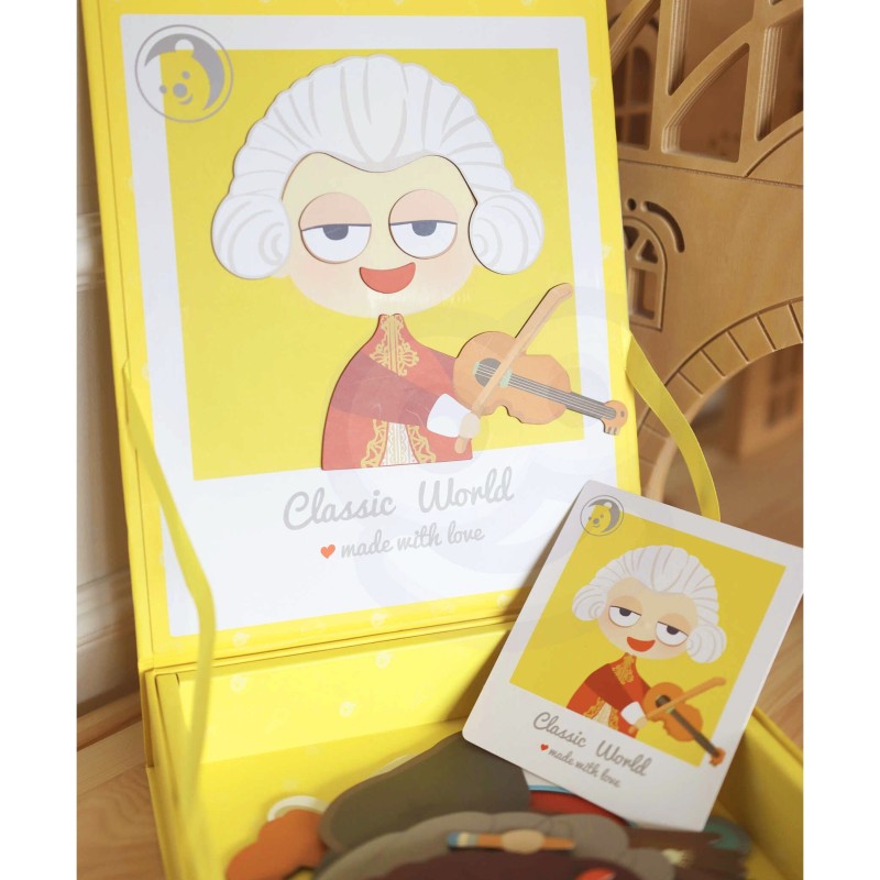 CLASSIC WORLD Magnetické Puzzle na Obliekanie - Chlapec 32 Dielov