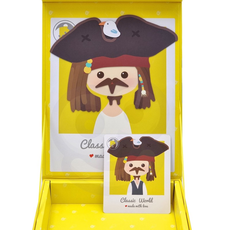 CLASSIC WORLD Magnetické Puzzle na Obliekanie - Chlapec 32 Dielov