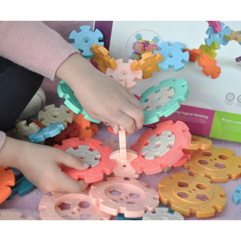 WOOPIE Kreatívne Vafle Skladačky - Snehové Vločky 120 ks.