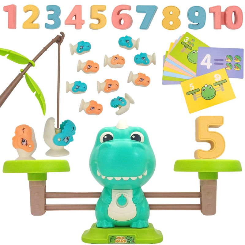 WOOPIE Dino Váha na Počítanie a Chytanie Rybičiek