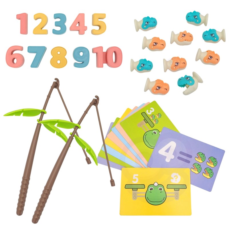 WOOPIE Dino Váha na Počítanie a Chytanie Rybičiek