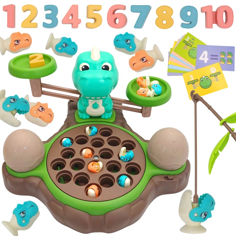 WOOPIE Váha - Hra na Počítanie a Chytanie Dinosaurov