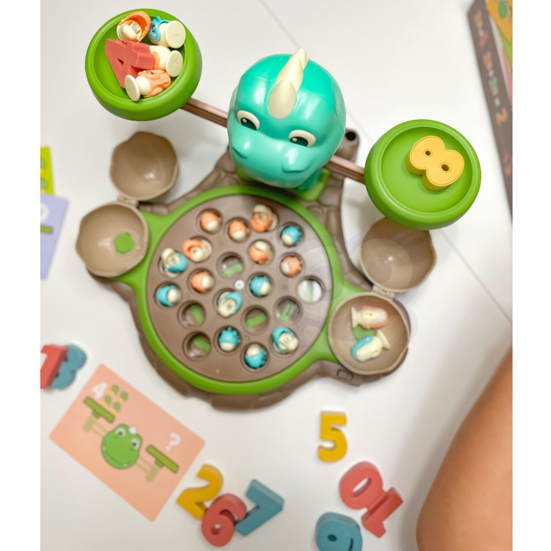 WOOPIE Váha - Hra na Počítanie a Chytanie Dinosaurov