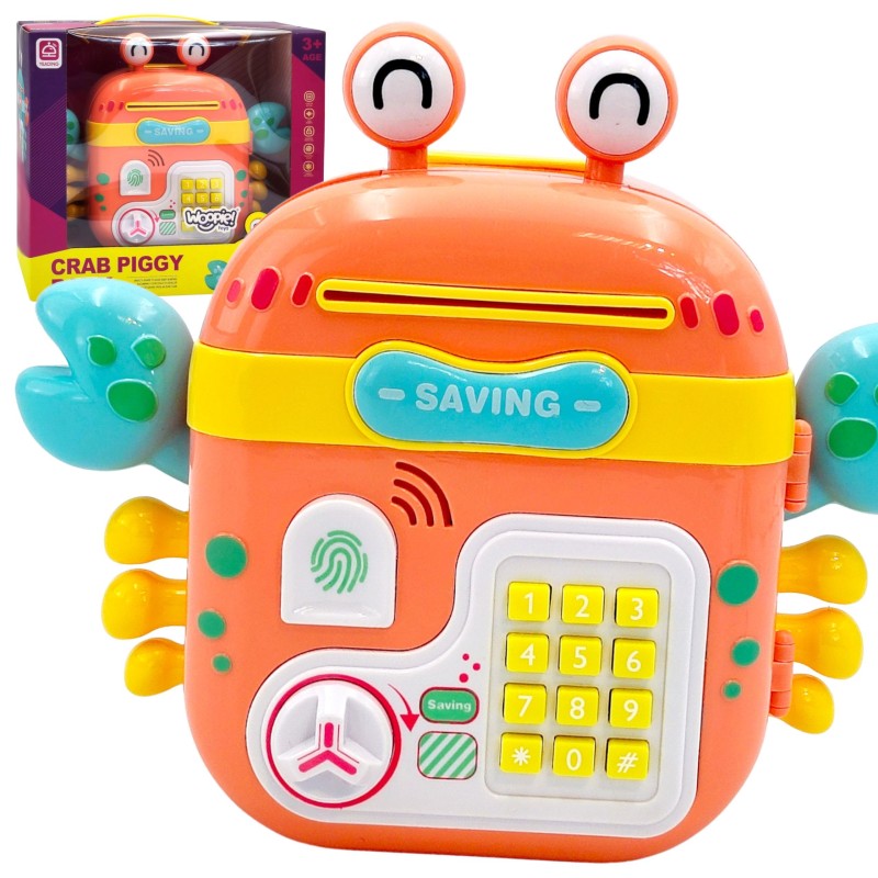 WOOPIE Elektronická Pokladnička - Oranžový Krab