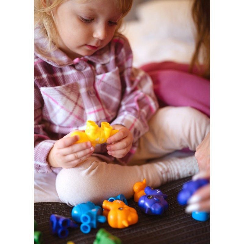 WOOPIE Skladacie Montessori Figúrky - Jednorožce 10 ks. Čísla