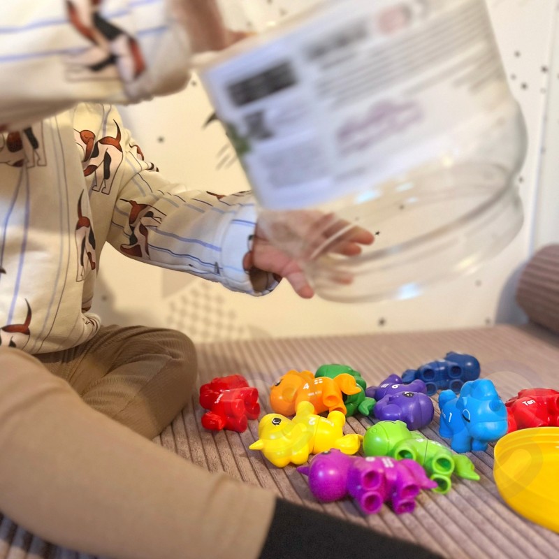 WOOPIE Skladacie Montessori Figúrky - Jednorožce 10 ks. Čísla