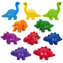 WOOPIE Skladacie Montessori Figúrky - Dinosaury 10 ks. Čísla