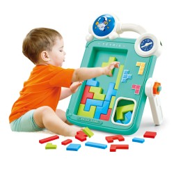 WOOPIE Obojstranná Tabula na Kreslenie a Hra Tetris 2v1 - Oranžová