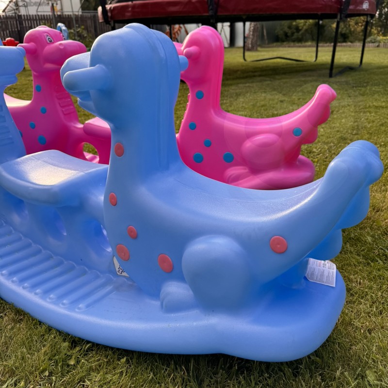 WOOPIE HOJDAČKA MULTIPLAYER DINO SWING Modrá