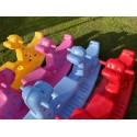 WOOPIE HOJDAČKA MULTIPLAYER DINO SWING Modrá