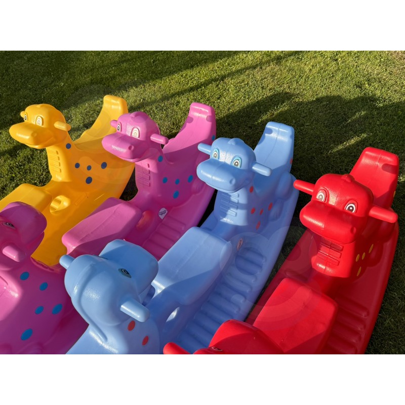 WOOPIE HOJDAČKA MULTIPLAYER DINO SWING Modrá