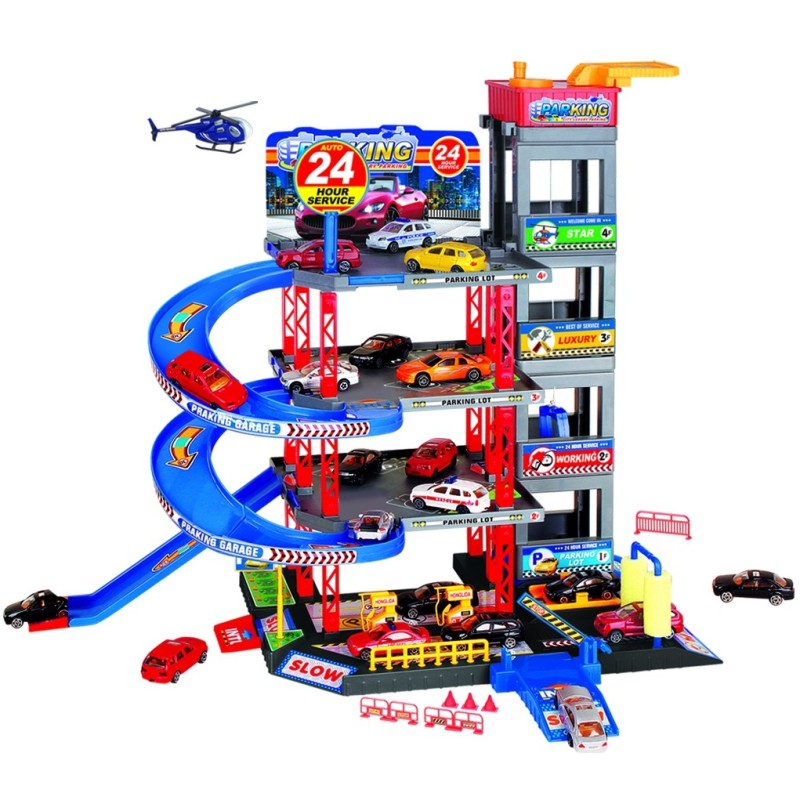 WOOPIE Poschodové Parkovacie Garáže s Vozidlami