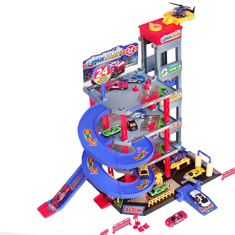 WOOPIE Poschodové Parkovacie Garáže s Vozidlami