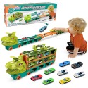 WOOPIE Skladací Dino Kamión s Autodráhou a Autíčkami