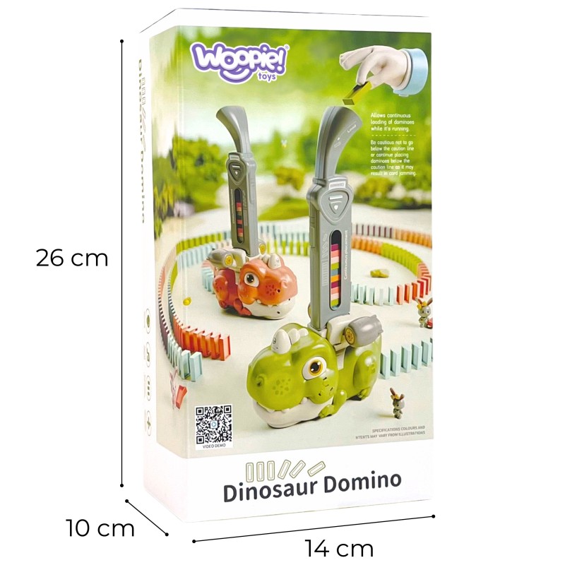 WOOPIE Interaktívny Domino Vláčik - Oranžový Dino