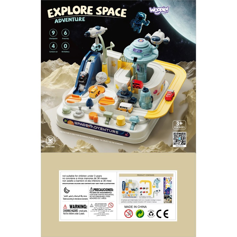 WOOPIE Interaktívna Autodráha "Vesmírne Dobrodružstvá 2"