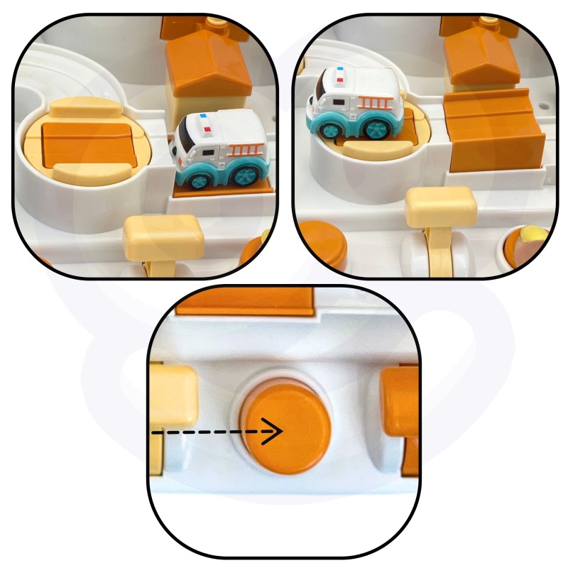 WOOPIE Interaktívna Autodráha "Panda a Vesmírne Dobrodružstvo"