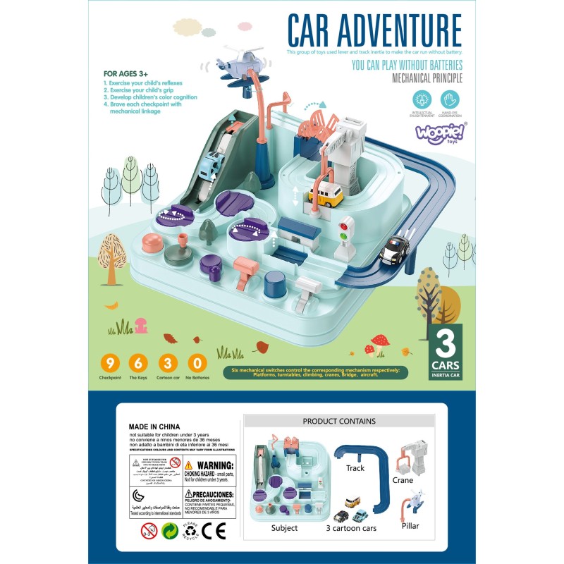 WOOPIE Interaktívna Autodráha "Automobilové Dobrodružstvá"