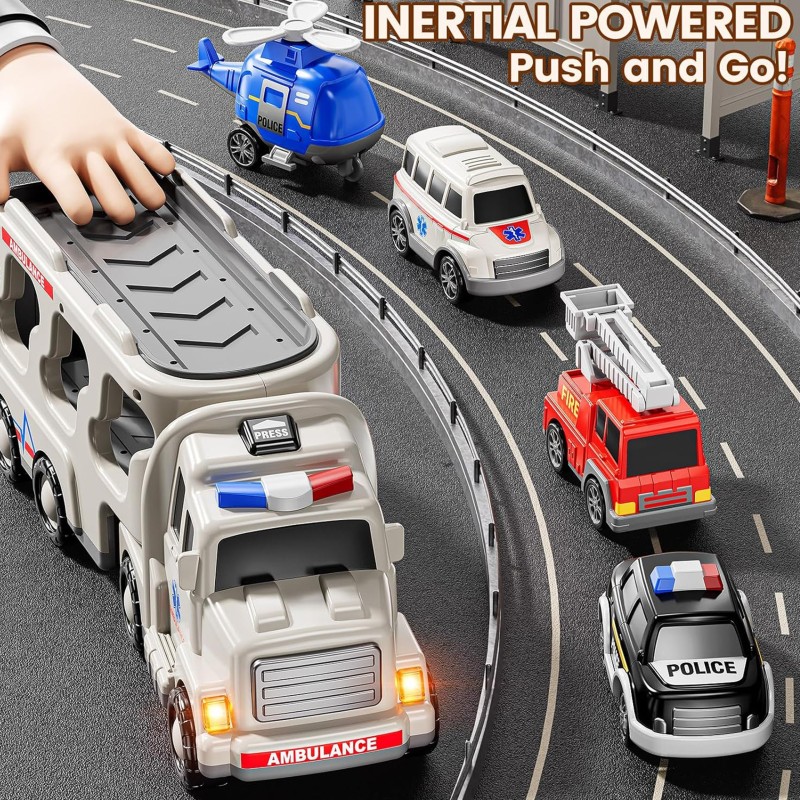 WOOPIE Odťahová Služba Sada 5 Áut- Záchranná Služba