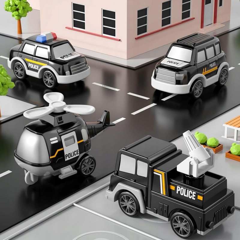 WOOPIE Odťahová Služba Sada 5 Áut- Polícia