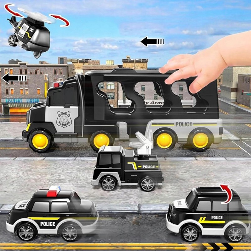 WOOPIE Odťahová Služba Sada 5 Áut- Polícia