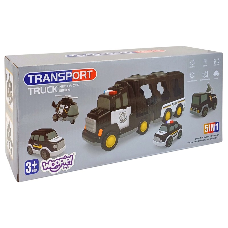 WOOPIE Odťahová Služba Sada 5 Áut- Polícia