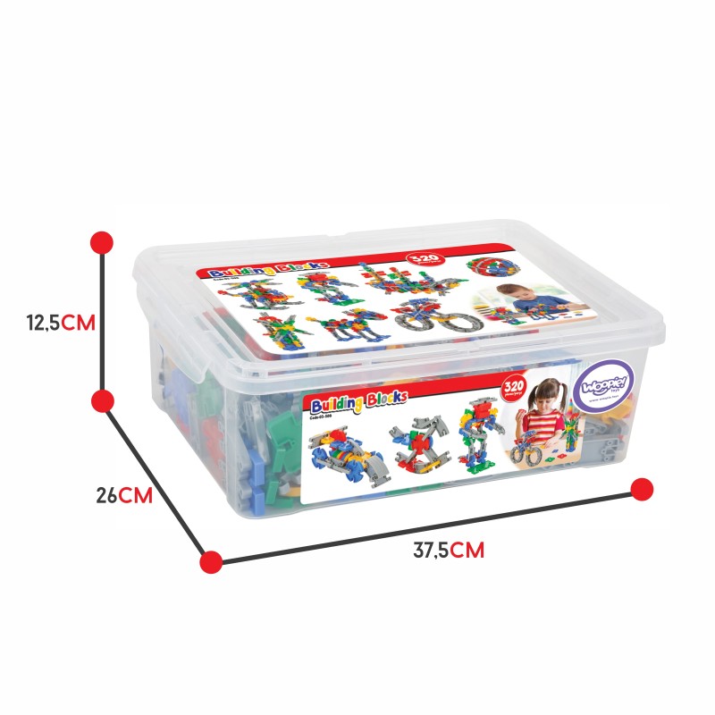 WOOPIE Kreatívna Konštrukčná Stavebnica 320 ks.