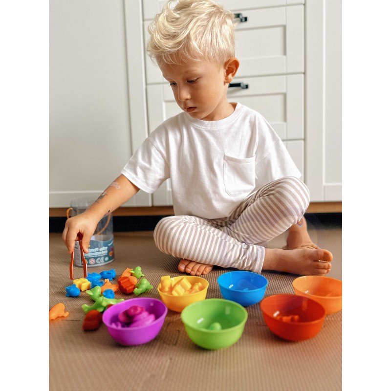 WOOPIE Vzdelávacia Hra na Triedenie Farieb - Vozidlá 44 ks.