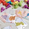 WOOPIE Vzdelávacia Sada Učíme sa Počítať - Dinosaury na Triedenie Farieb 95 ks.