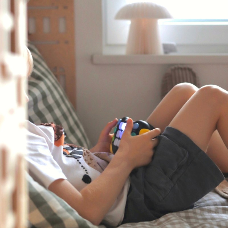 WOOPIE Hra POP IT Fidget Toy Gamepad Interaktívna Antistresová Hračka - Modrá