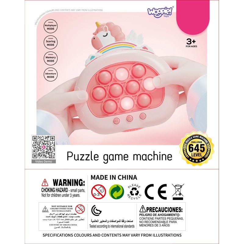 WOOPIE Hra POP IT Interaktívna Antistresová Hračka - Jednorožec