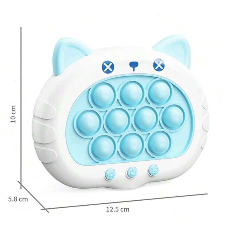 WOOPIE Hra POP IT Interaktívna Antistresová Hračka - Modré Mačiatko