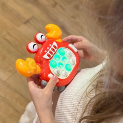 WOOPIE Hra POP IT Interaktívna Antistresová Hračka - Červený Krab