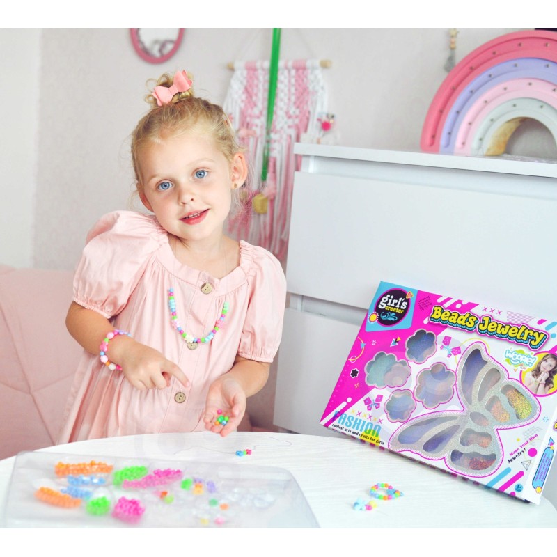 WOOPIE ART&FUN Sada na Výrobu Šperkov, Náramkov, Príveskov, Prsteňov, Náušníc s Motýľmi