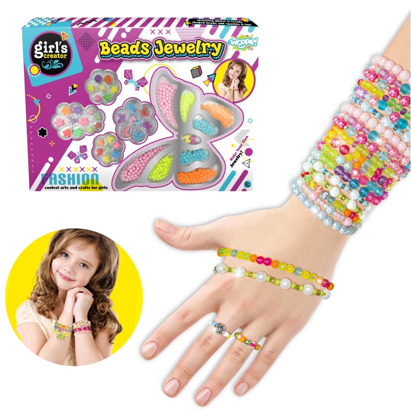 WOOPIE ART&FUN Sada na Výrobu Šperkov, Náramkov, Príveskov, Prsteňov, Náušníc s Motýľmi
