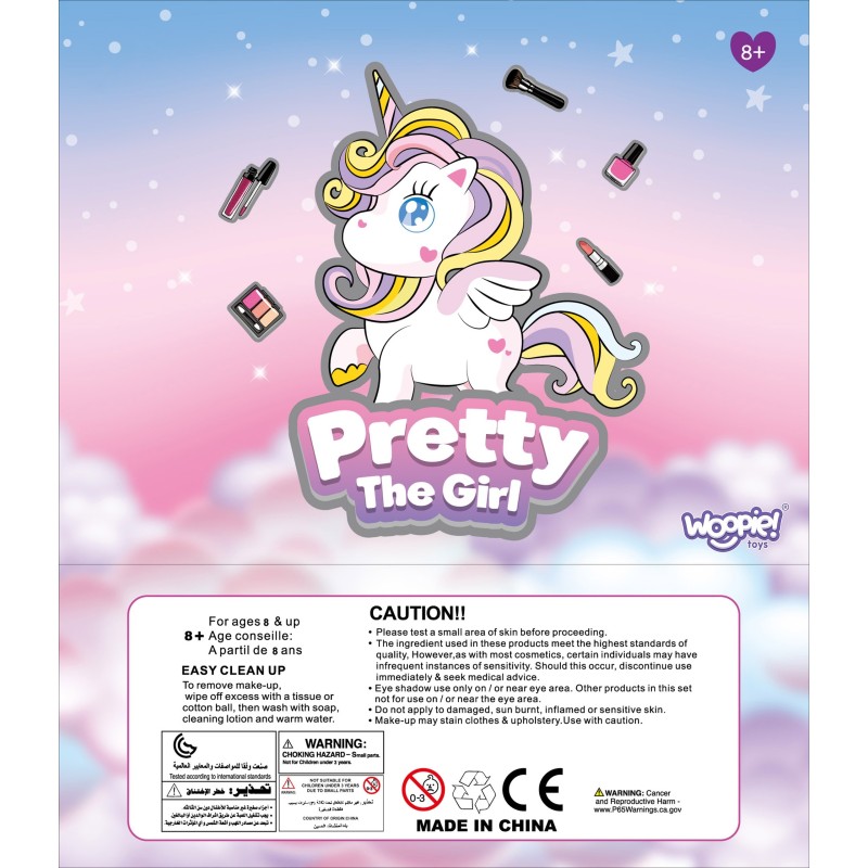 WOOPIE ART&FUN Kozmetický Kufrík Make up Sada 27 Dielov XXL