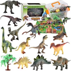 WOOPIE Figúrky Dinosaury + Podložka s Príslušenstvom 23 ks.