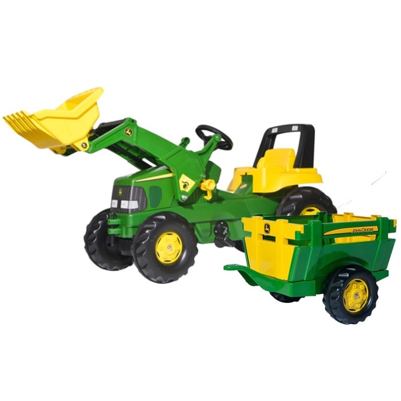 Rolly Toys RollyJunior Šliapací Traktor John Deere s Príslušenstvom