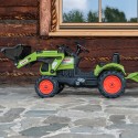 FALK Claas Pedálový Traktor s vlečkou a lyžicou
