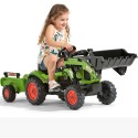 FALK Claas Pedálový Traktor s vlečkou a lyžicou