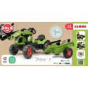 FALK Claas Pedálový Traktor s vlečkou a lyžicou