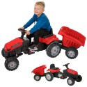 WOOPIE GoTrac MAXI Šliapací Traktor s Prívesom - Červený