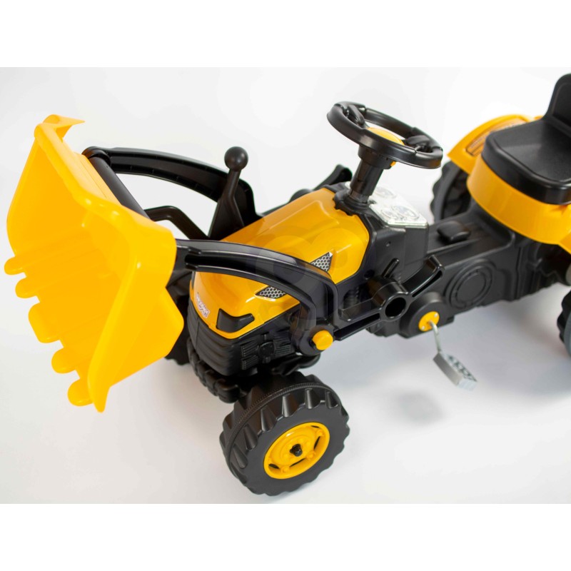 WOOPIE Šlapací Traktor s Lyžicou Farmer MaxTrac Classic