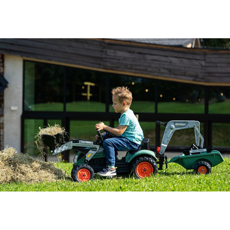 FALK Farm Lander Traktor s Lyžicou a Rýpadlom od 2-5 Rokov