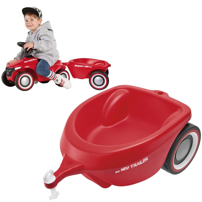 Prívesný Vozík pre Vozidlá BIG Bobby Car Neo - Červený