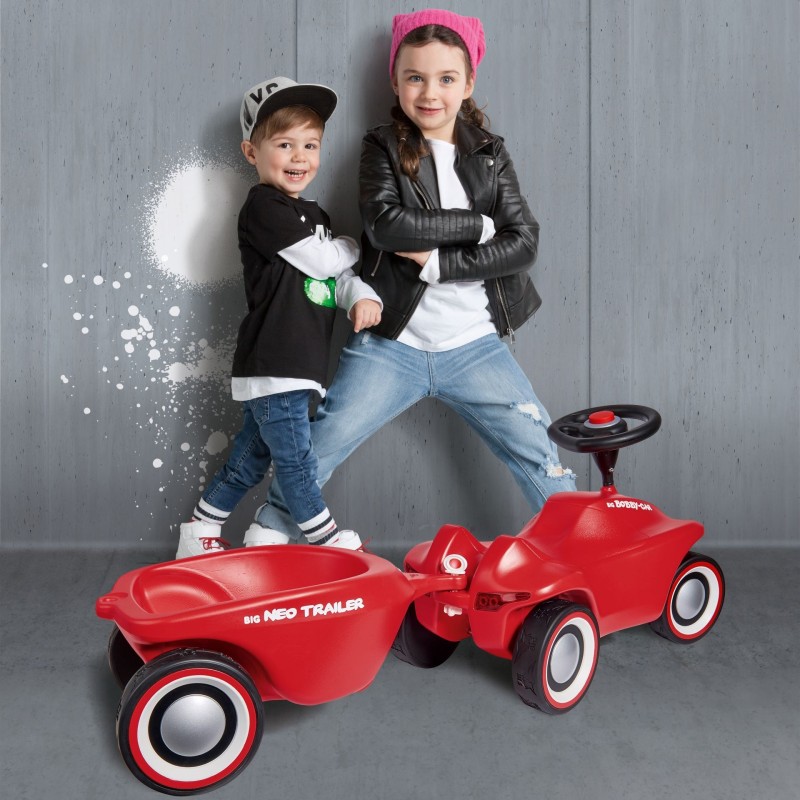 Prívesný Vozík pre Vozidlá BIG Bobby Car Neo - Červený