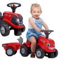 FALK Baby Case IH Ride-On Červený Detský Traktor s Vlečkou od 12 mesiacov