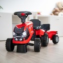 FALK Baby Case IH Ride-On Červený Detský Traktor s Vlečkou od 12 mesiacov